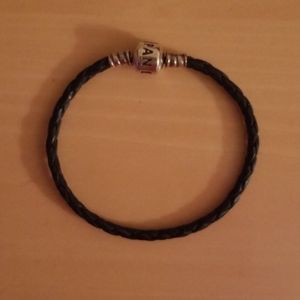 Pandora leather charm bracelet